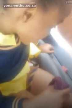 Zulu Taxi driver Mzansi school girl pussy rub bj